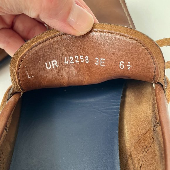 Salvatore Ferragamo Brown Leather Driving Loafers Mocassin Slip On Shoes, Sz 7.5 - Picture 8 of 11